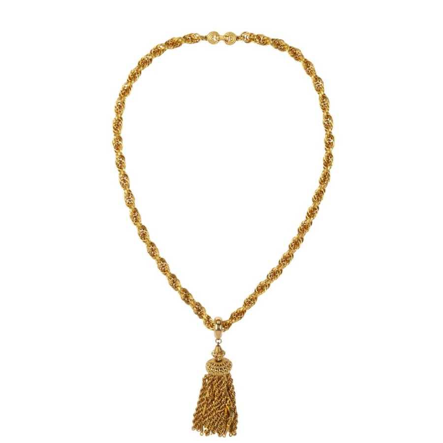 Monet Jewelry Tassel Glass 32 Inch Rolo Strand Necklace - JCPenney